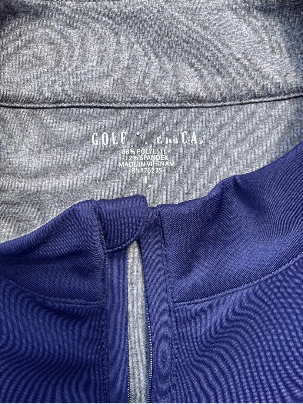 Men’s Golf Gen.CA. Navy Quarter-Zip Pullover Large